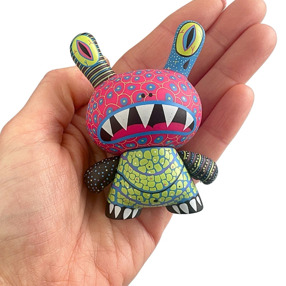 Kidrobot Dunny Azteca II Necuc 3" Lizard Vinyl Art Figure Designer Toy 2011 - Picture 14 of 16